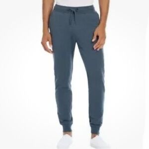 Hurley Men's Regular Fit Fleece Jogger Pants, Blue Large New With Tag